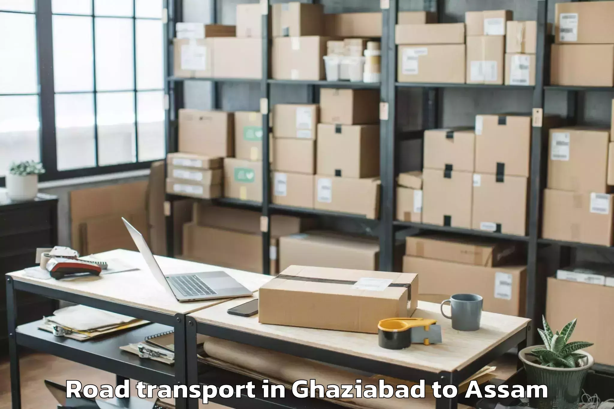 Top Ghaziabad to Biswanath Charali Road Transport Available